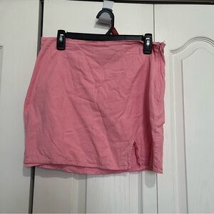 Linen Pink Mini Skirt (Box B)